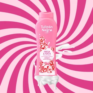 Gel De Baño Tulipan Negro Fresa y Nata 650 ml