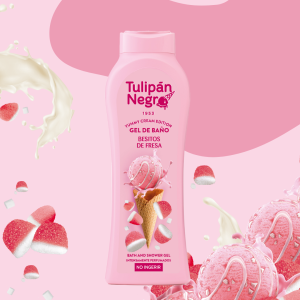 Gel De Baño Tulipan Negro Besitos De Fresa 650 ml