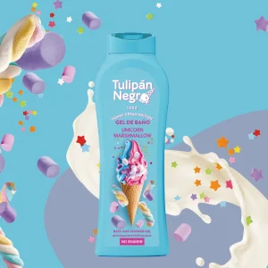 Gel de Baño Unicorn Marshmallow Tulipan Negro
