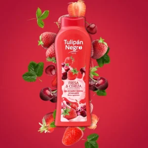 Gel de Baño Fresa Y Cereza Tulipán Negro
