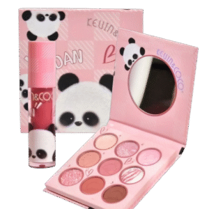 Kevin & Coco Set Sombra de ojos + Labial líquido - Panda